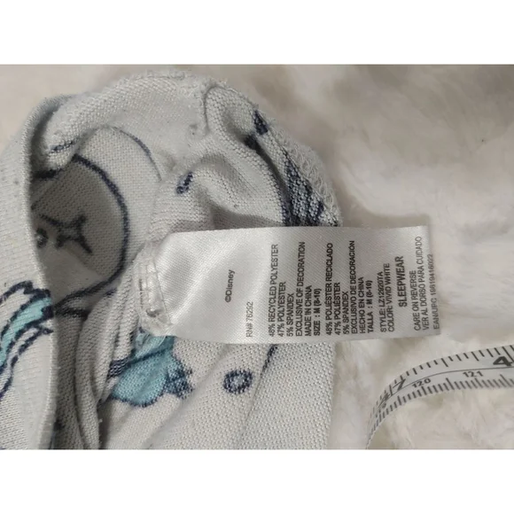 Women's Disney Lilo & Stitch Pajama Set XL White Gray - Picture 9 of 13